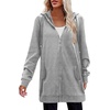 Zeagoo Women’s Zip Up Hoodies Long Tunic Sweatshirts Oversized Fleece Casual Long Sleeve 2026 Fall Hoodie Jacket Coat(Grey)