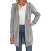 Zeagoo Women’s Zip Up Hoodies Long Tunic Sweatshirts Oversized Fleece Casual Long Sleeve 2026 Fall Hoodie Jacket Coat(Grey)