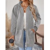 Zeagoo Women’s Zip Up Hoodies Long Tunic Sweatshirts Oversized Fleece Casual Long Sleeve 2026 Fall Hoodie Jacket Coat(Grey)