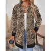 Zeagoo Women’s Zip Up Hoodies Long Tunic Sweatshirts Oversized Fleece Casual Long Sleeve 2026 Fall Hoodie Jacket Coat(Leopard Print)