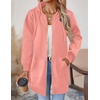 Zeagoo Women’s Zip Up Hoodies Long Tunic Sweatshirts Oversized Fleece Casual Long Sleeve 2026 Fall Hoodie Jacket Coat(Pink)