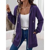 Zeagoo Women’s Zip Up Hoodies Long Tunic Sweatshirts Oversized Fleece Casual Long Sleeve 2026 Fall Hoodie Jacket Coat(Purple)