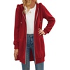 Zeagoo Women’s Zip Up Hoodies Long Tunic Sweatshirts Oversized Fleece Casual Long Sleeve 2026 Fall Hoodie Jacket Coat(Red)