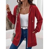 Zeagoo Women’s Zip Up Hoodies Long Tunic Sweatshirts Oversized Fleece Casual Long Sleeve 2026 Fall Hoodie Jacket Coat(Red)