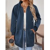 Zeagoo Women’s Zip Up Hoodies Long Tunic Sweatshirts Oversized Fleece Casual Long Sleeve 2026 Fall Hoodie Jacket Coat(Royal Blue)
