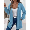 Zeagoo Women’s Zip Up Hoodies Long Tunic Sweatshirts Oversized Fleece Casual Long Sleeve 2026 Fall Hoodie Jacket Coat(Sky Blue)