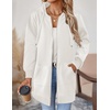 Zeagoo Women’s Zip Up Hoodies Long Tunic Sweatshirts Oversized Fleece Casual Long Sleeve 2026 Fall Hoodie Jacket Coat(White)