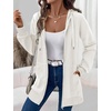 Zeagoo Women’s Zip Up Hoodies Long Tunic Sweatshirts Oversized Fleece Casual Long Sleeve 2026 Fall Hoodie Jacket Coat(White)
