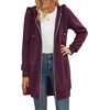 Zeagoo Women’s Zip Up Hoodies Long Tunic Sweatshirts Oversized Fleece Casual Long Sleeve 2026 Fall Hoodie Jacket Coat(Wine Red)