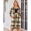 Zeagoo Women’s Zip Up Hoodies Oversized Fleece Long Tunic Sweatshirts Casual Long Sleeve 2026 Fall Hoodie Jacket Coat(02 Check Pattern)