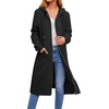 Zeagoo Women’s Zip Up Hoodies Oversized Fleece Long Tunic Sweatshirts Casual Long Sleeve 2026 Fall Hoodie Jacket Coat(A-black)