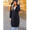 Zeagoo Women’s Zip Up Hoodies Oversized Fleece Long Tunic Sweatshirts Casual Long Sleeve 2026 Fall Hoodie Jacket Coat(A-black)