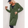 Zeagoo Women’s Zip Up Hoodies Oversized Fleece Long Tunic Sweatshirts Casual Long Sleeve 2026 Fall Hoodie Jacket Coat(Army Green)