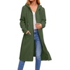 Zeagoo Women’s Zip Up Hoodies Oversized Fleece Long Tunic Sweatshirts Casual Long Sleeve 2026 Fall Hoodie Jacket Coat(Army Green)