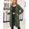 Zeagoo Women’s Zip Up Hoodies Oversized Fleece Long Tunic Sweatshirts Casual Long Sleeve 2026 Fall Hoodie Jacket Coat(Army Green)