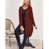 Zeagoo Women’s Zip Up Hoodies Oversized Fleece Long Tunic Sweatshirts Casual Long Sleeve 2026 Fall Hoodie Jacket Coat(Brown)