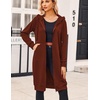 Zeagoo Women’s Zip Up Hoodies Oversized Fleece Long Tunic Sweatshirts Casual Long Sleeve 2026 Fall Hoodie Jacket Coat(Brown)