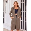 Zeagoo Women’s Zip Up Hoodies Oversized Fleece Long Tunic Sweatshirts Casual Long Sleeve 2026 Fall Hoodie Jacket Coat(Coffeegrey)