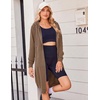 Zeagoo Women’s Zip Up Hoodies Oversized Fleece Long Tunic Sweatshirts Casual Long Sleeve 2026 Fall Hoodie Jacket Coat(Coffeegrey)