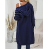 Zeagoo Women’s Zip Up Hoodies Oversized Fleece Long Tunic Sweatshirts Casual Long Sleeve 2026 Fall Hoodie Jacket Coat(Dark Blue)