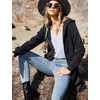 Zeagoo Women’s Zip Up Hoodies Oversized Fleece Long Tunic Sweatshirts Casual Long Sleeve 2026 Fall Hoodie Jacket Coat(Dark Grey)