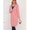 Zeagoo Women’s Zip Up Hoodies Oversized Fleece Long Tunic Sweatshirts Casual Long Sleeve 2026 Fall Hoodie Jacket Coat(Dark Pink)
