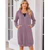 Zeagoo Women’s Zip Up Hoodies Oversized Fleece Long Tunic Sweatshirts Casual Long Sleeve 2026 Fall Hoodie Jacket Coat(Dusty Pink)