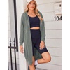 Zeagoo Women’s Zip Up Hoodies Oversized Fleece Long Tunic Sweatshirts Casual Long Sleeve 2026 Fall Hoodie Jacket Coat(Grey Green)