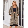 Zeagoo Women’s Zip Up Hoodies Oversized Fleece Long Tunic Sweatshirts Casual Long Sleeve 2026 Fall Hoodie Jacket Coat(Leopard Print)