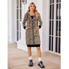 Zeagoo Women’s Zip Up Hoodies Oversized Fleece Long Tunic Sweatshirts Casual Long Sleeve 2026 Fall Hoodie Jacket Coat(Leopard Print)