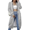 Zeagoo Women’s Zip Up Hoodies Oversized Fleece Long Tunic Sweatshirts Casual Long Sleeve 2026 Fall Hoodie Jacket Coat(Light Grey)