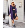 Zeagoo Women’s Zip Up Hoodies Oversized Fleece Long Tunic Sweatshirts Casual Long Sleeve 2026 Fall Hoodie Jacket Coat(Purple)
