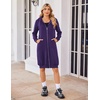 Zeagoo Women’s Zip Up Hoodies Oversized Fleece Long Tunic Sweatshirts Casual Long Sleeve 2026 Fall Hoodie Jacket Coat(Purple)