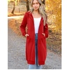 Zeagoo Women’s Zip Up Hoodies Oversized Fleece Long Tunic Sweatshirts Casual Long Sleeve 2026 Fall Hoodie Jacket Coat(Red)
