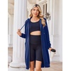 Zeagoo Women’s Zip Up Hoodies Oversized Fleece Long Tunic Sweatshirts Casual Long Sleeve 2026 Fall Hoodie Jacket Coat(Royal Blue)