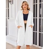 Zeagoo Women’s Zip Up Hoodies Oversized Fleece Long Tunic Sweatshirts Casual Long Sleeve 2026 Fall Hoodie Jacket Coat(White)