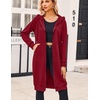 Zeagoo Women’s Zip Up Hoodies Oversized Fleece Long Tunic Sweatshirts Casual Long Sleeve 2026 Fall Hoodie Jacket Coat(Wine Red)