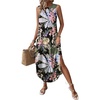 Floral Leaf Black