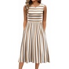 Apricot White Stripe