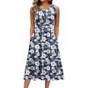 Navy White Floral