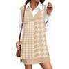 Houndstooth Plaid Khaki