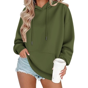 Zeagoo Womens Oversized Hoodies 2025 Fleece Sweatshirts Long Sleeve Pullover with Pocket Fall Winter Outfits Clothes(Army Green)