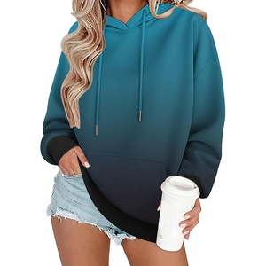 Zeagoo Womens Oversized Hoodies 2025 Fleece Sweatshirts Long Sleeve Pullover with Pocket Fall Winter Outfits Clothes(Blue Gradient)