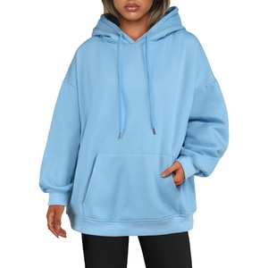 Zeagoo Womens Oversized Hoodies 2025 Fleece Sweatshirts Long Sleeve Pullover with Pocket Fall Winter Outfits Clothes(Light Blue)