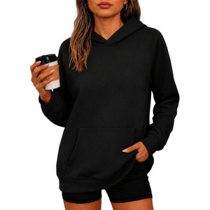 Zeagoo Womens Oversized Hoodies Pullover Fleece Hooded Sweatshirt Trendy(Black)
