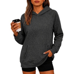 Zeagoo Womens Oversized Hoodies Pullover Fleece Hooded Sweatshirt Trendy(Drak Grey)
