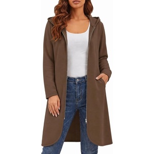 Zeagoo Womens Zip Up Hoodies 2026 with Pocket(Brown)