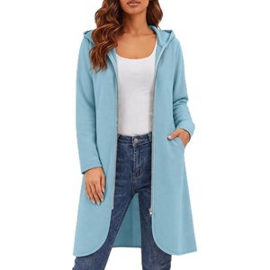 Zeagoo Womens Zip Up Hoodies 2026 with Pocket(Light Blue)