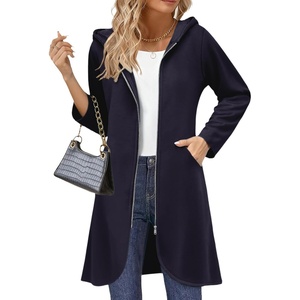 Zeagoo Womens Zip Up Hoodies 2026 with Pocket(Navy Blue)