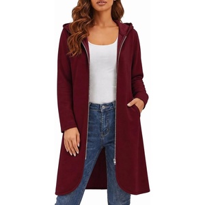 Zeagoo Womens Zip Up Hoodies 2026 with Pocket(Wine Red)